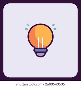 Abstract Lightbulb Symbolizing Ideas and Innovation on Soft Gradient Background
