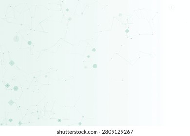 Abstract light-dot cognitive network connections on translucent background, lightdots dots