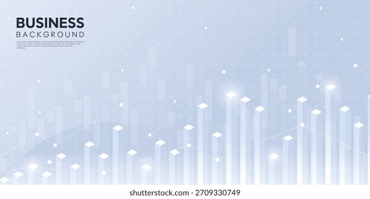 Abstractas fondo de negocios gris claro con Elementos de barras de Vertical, diferentes indicadores y gráficos. Análisis del mercado de valores. Ideal para el diseño financiero y tecnológico.