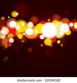 Abstract lighting background, bokeh red.