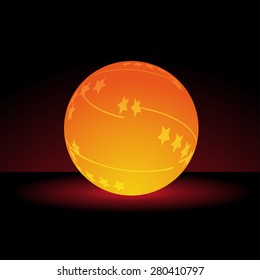 Abstract lighting ball, background, design element