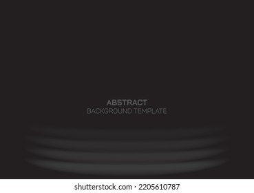 Abstract lighting curve shape as a base with black background. Black color cover with blank space.