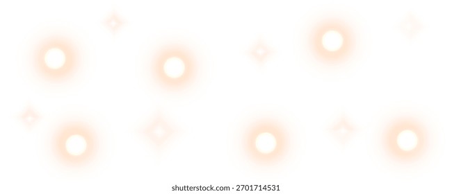 Abstract lighting effect sparkles neon light, Glowing particles magic sparks. Vector illustration