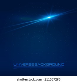 Abstract lighting flare. Vector illustration