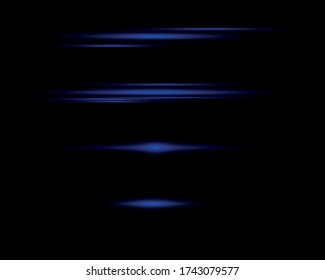 Abstract lighting of lines on a transparent background vector illustration. It is easy to replace use with any image.