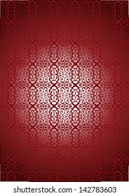 abstract lighting vector background with vintage wallpaper ornaments