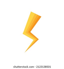 Símbolo de relámpago abstracto. Símbolo de electricidad. Ilustración vectorial de iconos aislada en fondo blanco