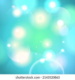 Abstract lights backdrop, vector background template, fresh spring colors