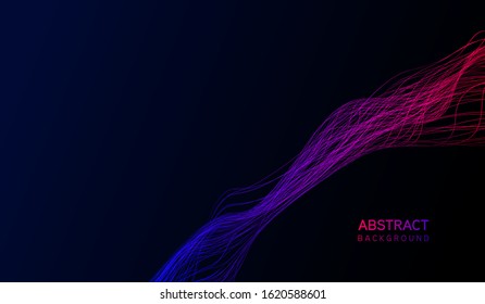 abstract lights with a background dynamic beam 