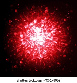 Abstract lights background. Vector explosions.