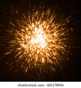 Abstract lights background. Vector explosions.