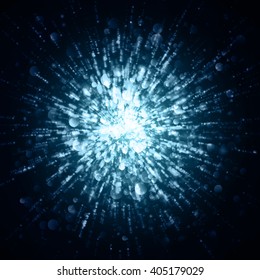 Abstract lights background. Vector explosions.