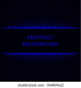 Abstract lights blue forms on dark background