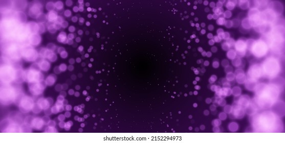Abstract Lights Bokeh Background. Blurry Lights With Space For Text Backdrop. Soft Blur Light Bokeh Effect Wallpaper. Shiny Holiday Light Effect. Vector Illustration.