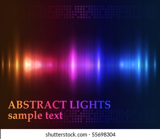 Abstract lights - colored vector background