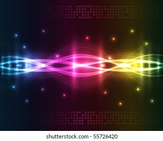Abstract lights - colored vector background