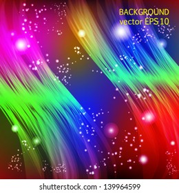 abstract lights cosmos background, starry sky vector