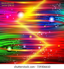 Abstract lights cosmos background, starry sky vector illustration
