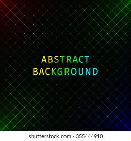 Abstract lights gradient strips on dark background