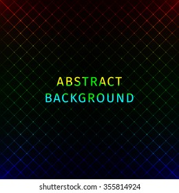 Abstract lights gradient strips on dark background