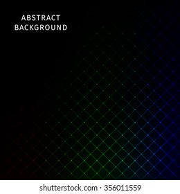 Abstract lights gradient strips on dark background