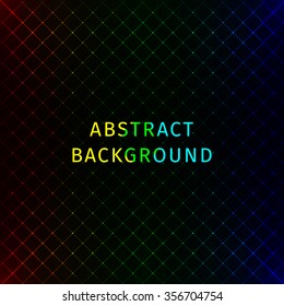 Abstract lights gradient strips on dark background