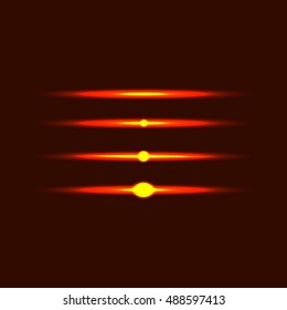 Abstract lights horizontal lines on brown background vector illustration.