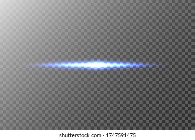 Abstract lights lines on transparent background vector illustration. Easy replace use to any image