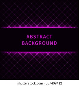 Abstract lights magenta forms on dark background