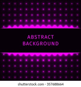 Abstract lights magenta forms on dark background