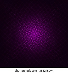 Abstract lights magenta strips on dark background
