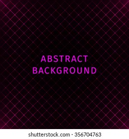 Abstract lights pink strips on dark background