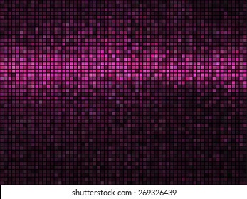 Abstract  Lights purple disco texture. Mosaic background