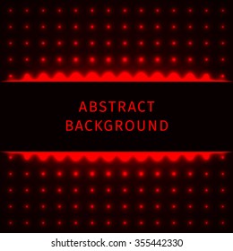 Abstract lights red forms on dark background
