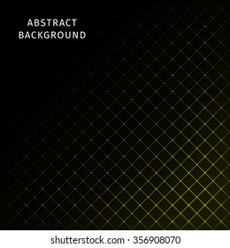 Abstract lights yellow strips on dark background