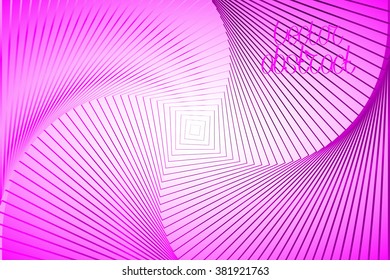 Abstract Lilac Background. Colorful Structure and Scenic Stairs. Vector Illustration