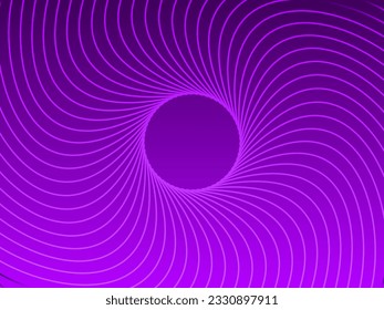 Abstract lilac geometric background with round space in the center. Symmetrical radial pattern.