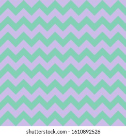 Abstract lilac green geometric zigzag texture. Vector illustration.
