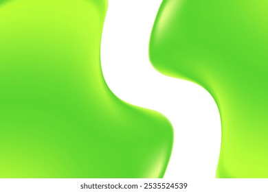 Bolhas líquidas verdes de cal abstratas, fluindo gotas de gel de aloé vera frescas isoladas, fundo transparente com espaço de cópia. Formas orgânicas líquidas, liso lodo fluido, colágeno, soro. Apresentação de beleza