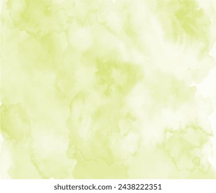 Abstract Lime Green watercolor on white background.This is watercolor splash