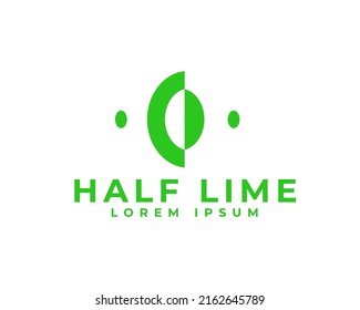 abstract Lime logo design, Isolated lime creative template vector