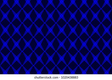Abstract line arrows - blue - vector pattern