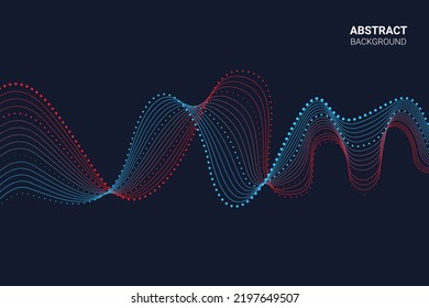 Abstract line art background, Colored lines