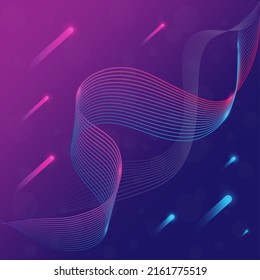 abstract line art background design blue purple vector illustration the space 