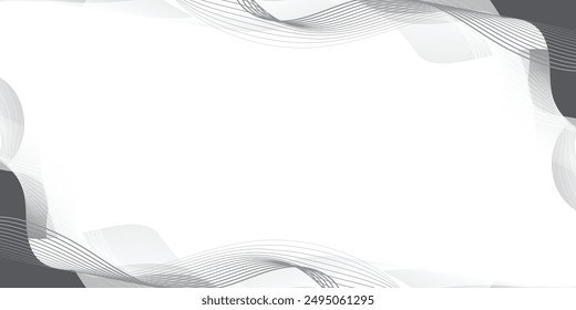 Abstract line art background design. simple style. white color tone. template flyers , banners, poster.