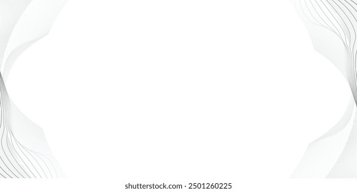 Abstract line art background design. simple style. white color tone. template flyers , banners, poster.