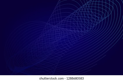 Abstract Line art background, stylized waves - Vector
