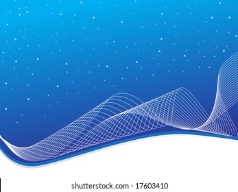 abstract Line art background, stylized waves
