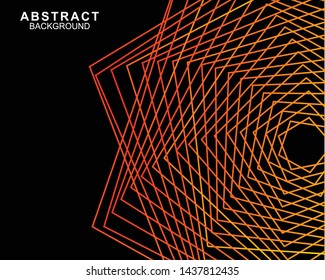 abstract line art background vector. with gradiet color. eps10