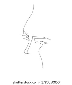Abstract line art background vector illustration modern style 